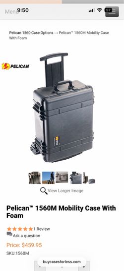 Pelican 1560M Mobility Case No Foam