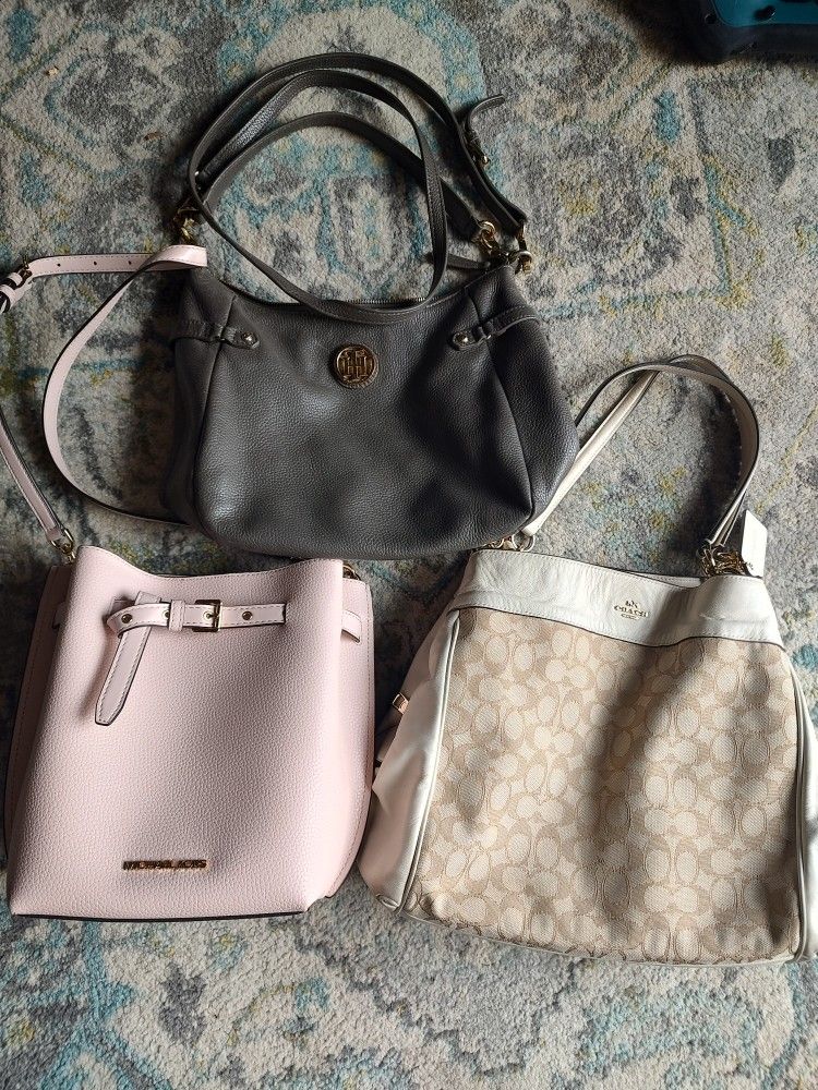 REDUCED TO $100 FOR ALL 3 Purses, Handbags, Coach, Michael Kors, Tommy Hilfiger