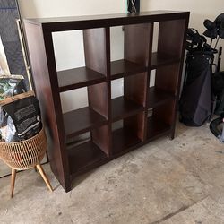 6 cubed open shelf solid wood