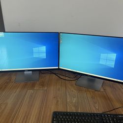 2 monitor dells s2715 and arm monitor mount