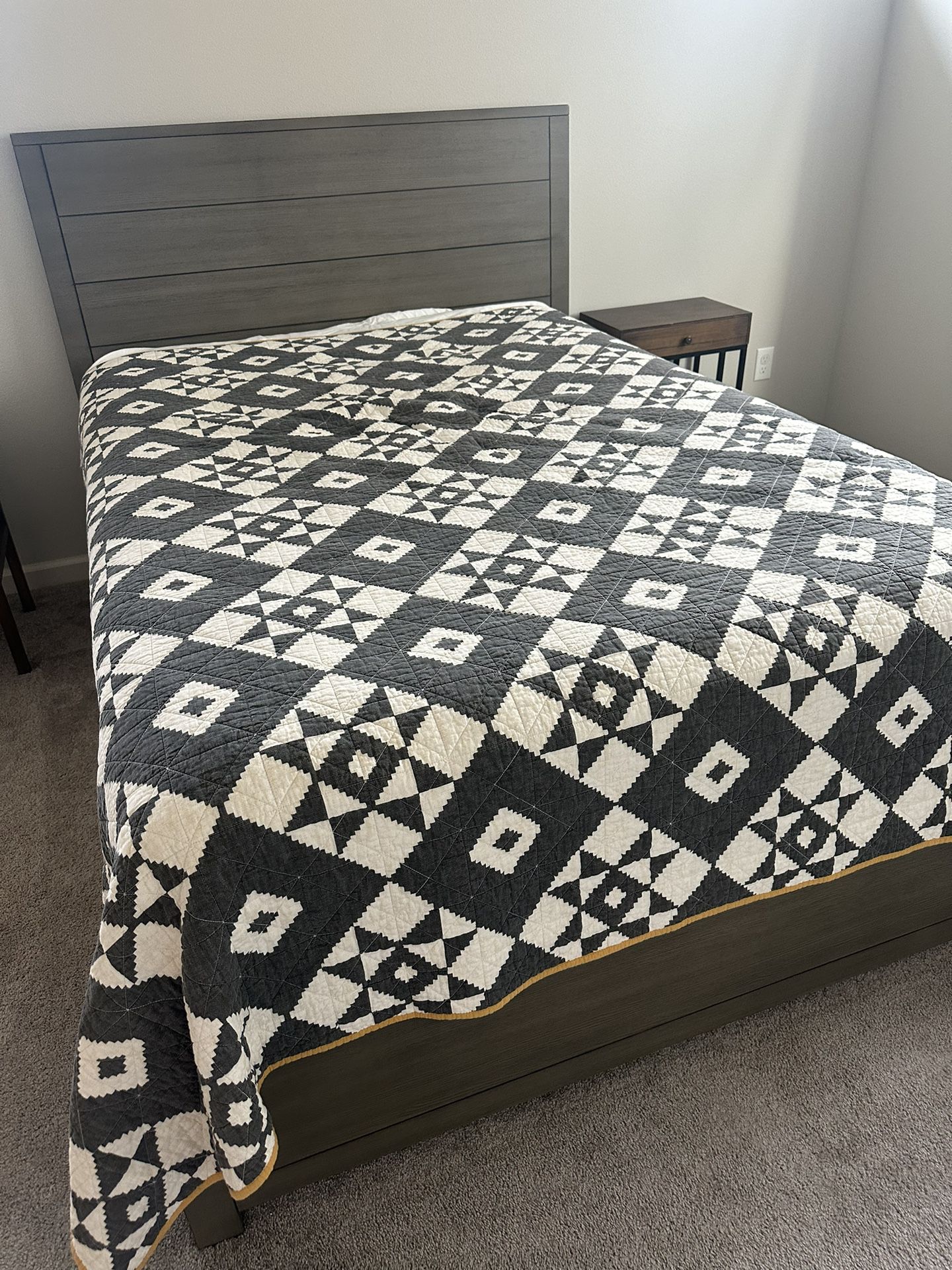Full size Bed frame and/or Serta Perfect Sleeper Wynstone II mattress