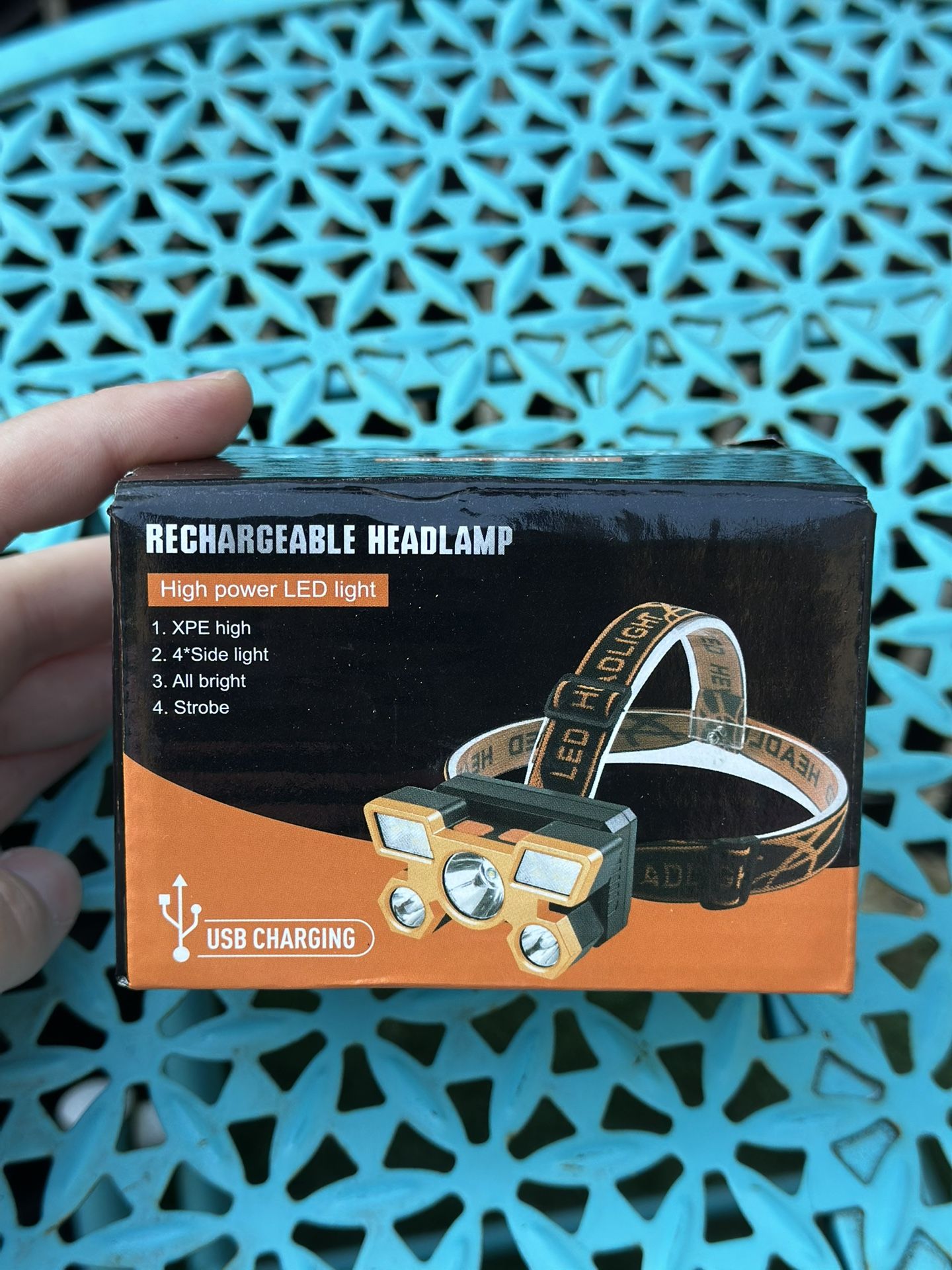 LED Headlamp – USB Charging – 4 Modes