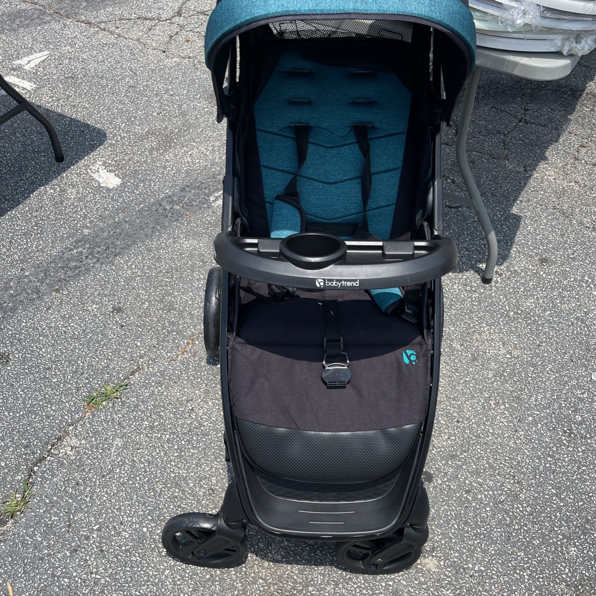 Baby Trend Tango Lightweight Baby Infant Travel Stroller w/ Canopy, Veridian