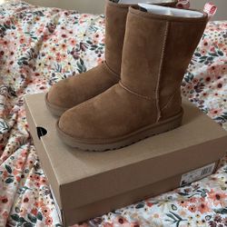 UGG Chestnut With Peach Details 