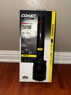 COAST 15000 Lumen Rechargeable Dual-Power LED Flashlight