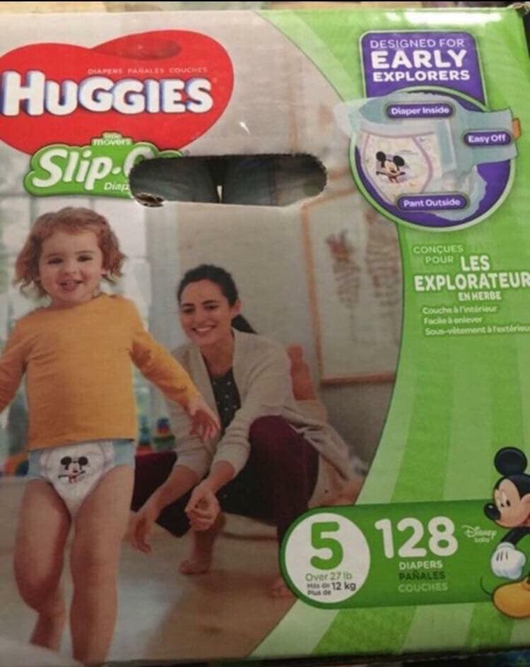 Huggies diapers size 5 Slip on Little Movers