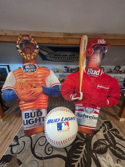 Budweiser and Bud Light Life-size Cardboard Standup's