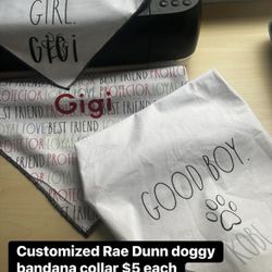 Customized Rae Dun Doggy Bandana Collar 