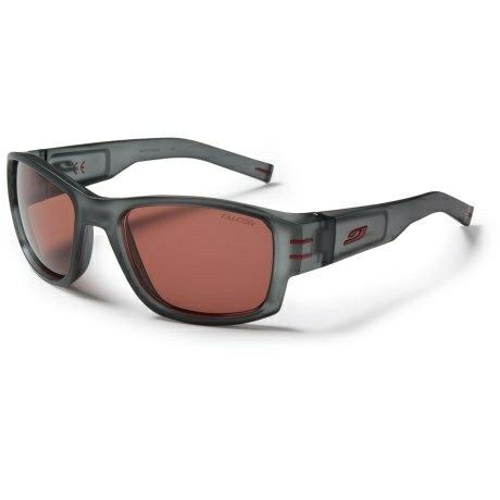 Julbo Falcon Sunglasses Made In France Reddish Polarized Lenses Oakley Like Transparent Solid Frame Quality