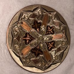 Vintage Handmade Etched Turkish Plate