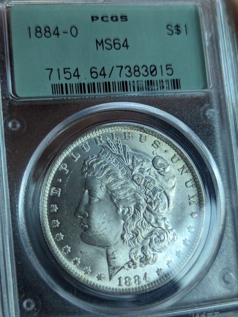 2nd Gen 1884 PCGSMS64 Morgan Silver Dollar