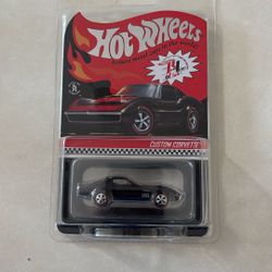 Hot Wheels RLC Exclusive Custom Corvette Black 