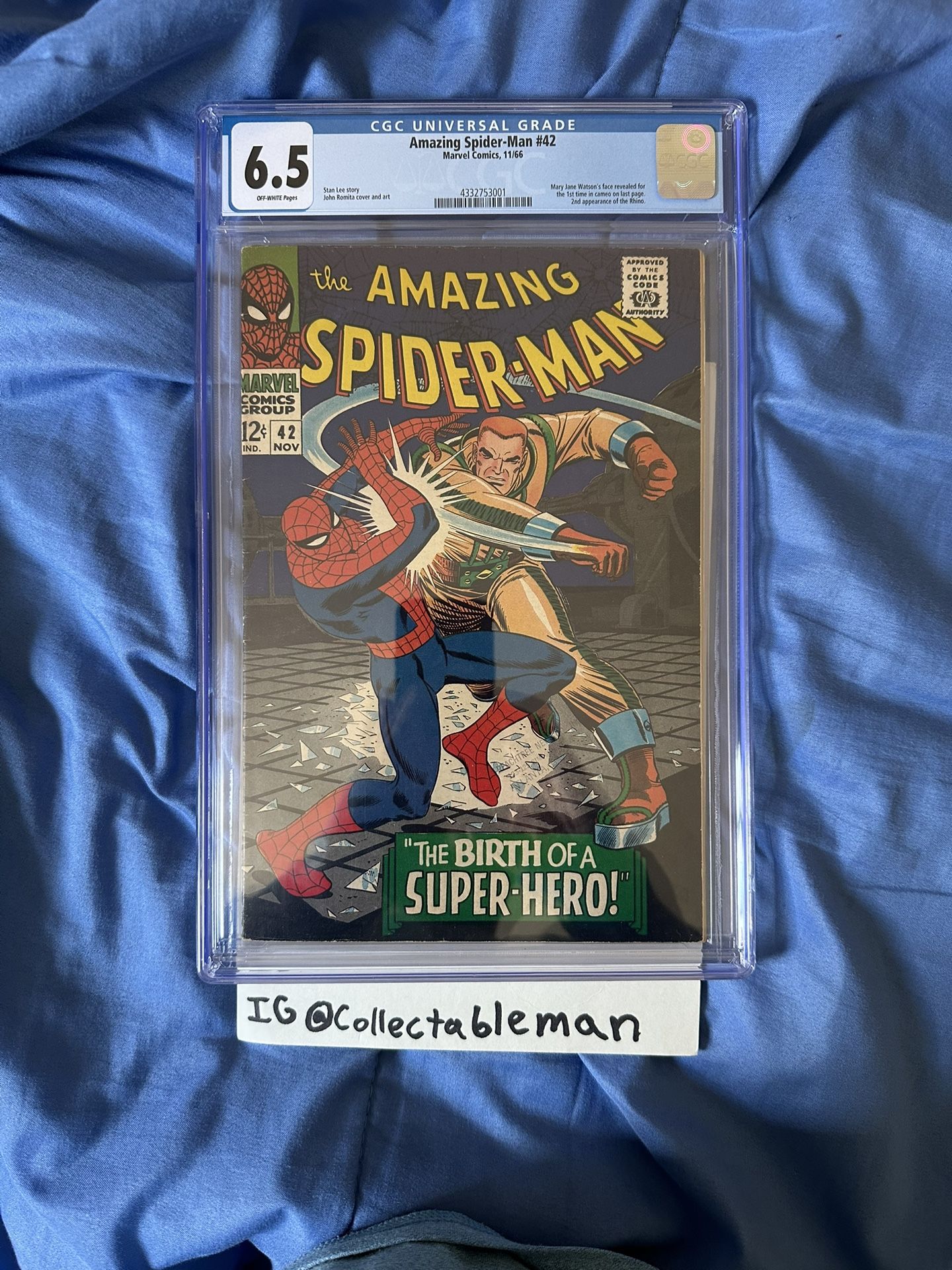 Amazing Spider-Man #42 Cgc 6.5 (Marvel Comics 1966) 1st Mary Jane Watson Face