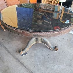Antique Table With Or W/o Glass Top 4ft