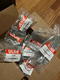Uline industrial commercial hooks and pegboard mounting hardware mix
