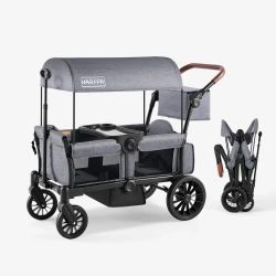 Brand New In Box HARPPA 2-Seat Stroller Wagon (Gray)
