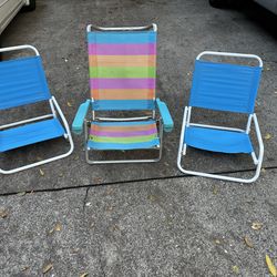 Camp and beach chairs (3)