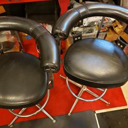 Black And Chrome Bar Stools