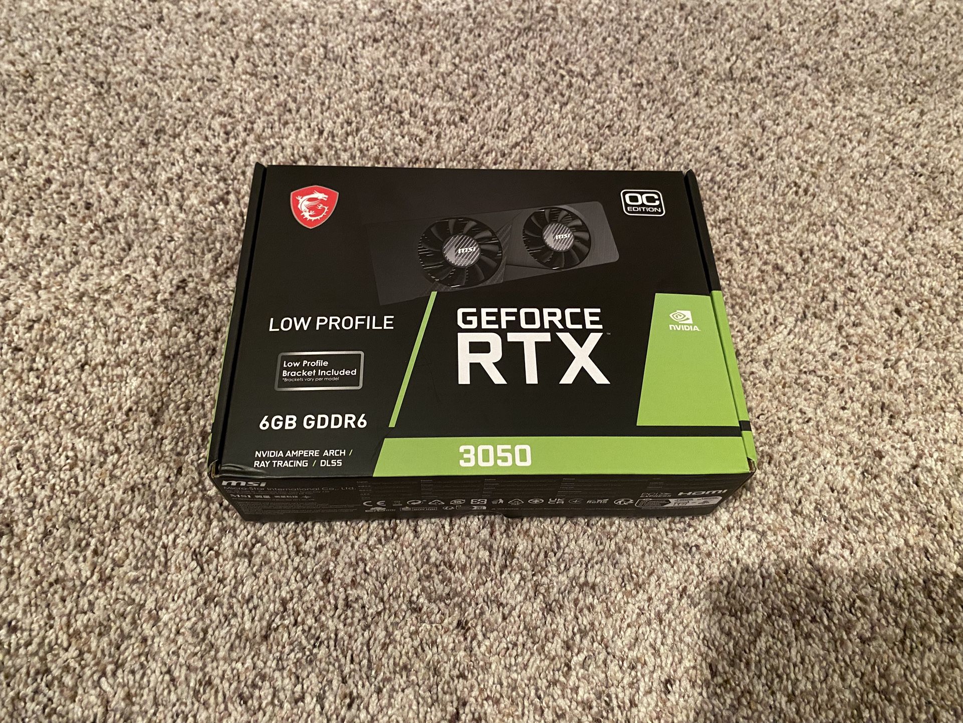 MSI NVIDIA GEFORCE RTX 3050 Graphics Card 
