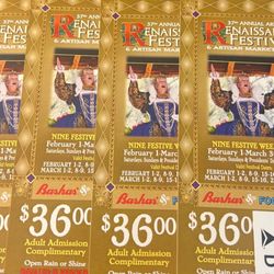 renaissance festival Tickets 