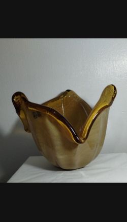 MURANO GLASS VASE 11"×8"