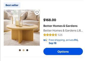 Round coffee table