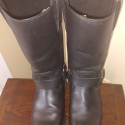 Milwaukee Black Harness Motorcycle Boots