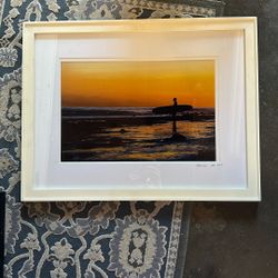 Framed Beach Scene Photo 