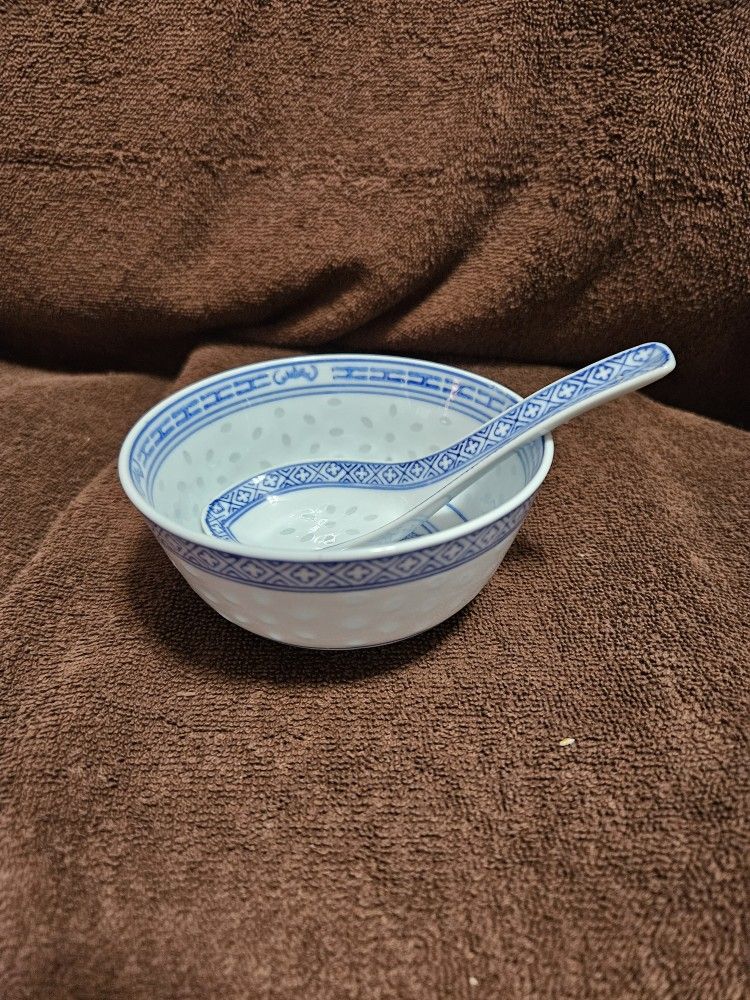  Rice Bowl &  Spoon, Free Shipping