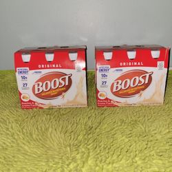 2 Pack 6 Boost 8oz Peaches & Creme Flavor
