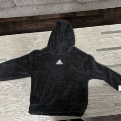 Girls Adidas Sherpa Hoodie Size 10/12 NWT