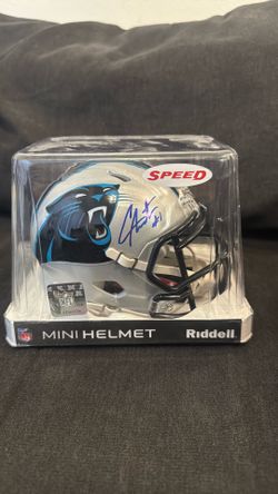 Can Newton signed mini helmet AUTHENTICATED