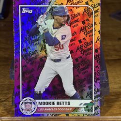 2025 Topps Mookie Betts Pink All Star Foil #250