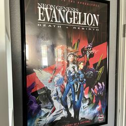 Evangelion neon genesis framed poster