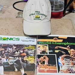 Seattle SuperSonics 1979 Championship Hat/Yearbook