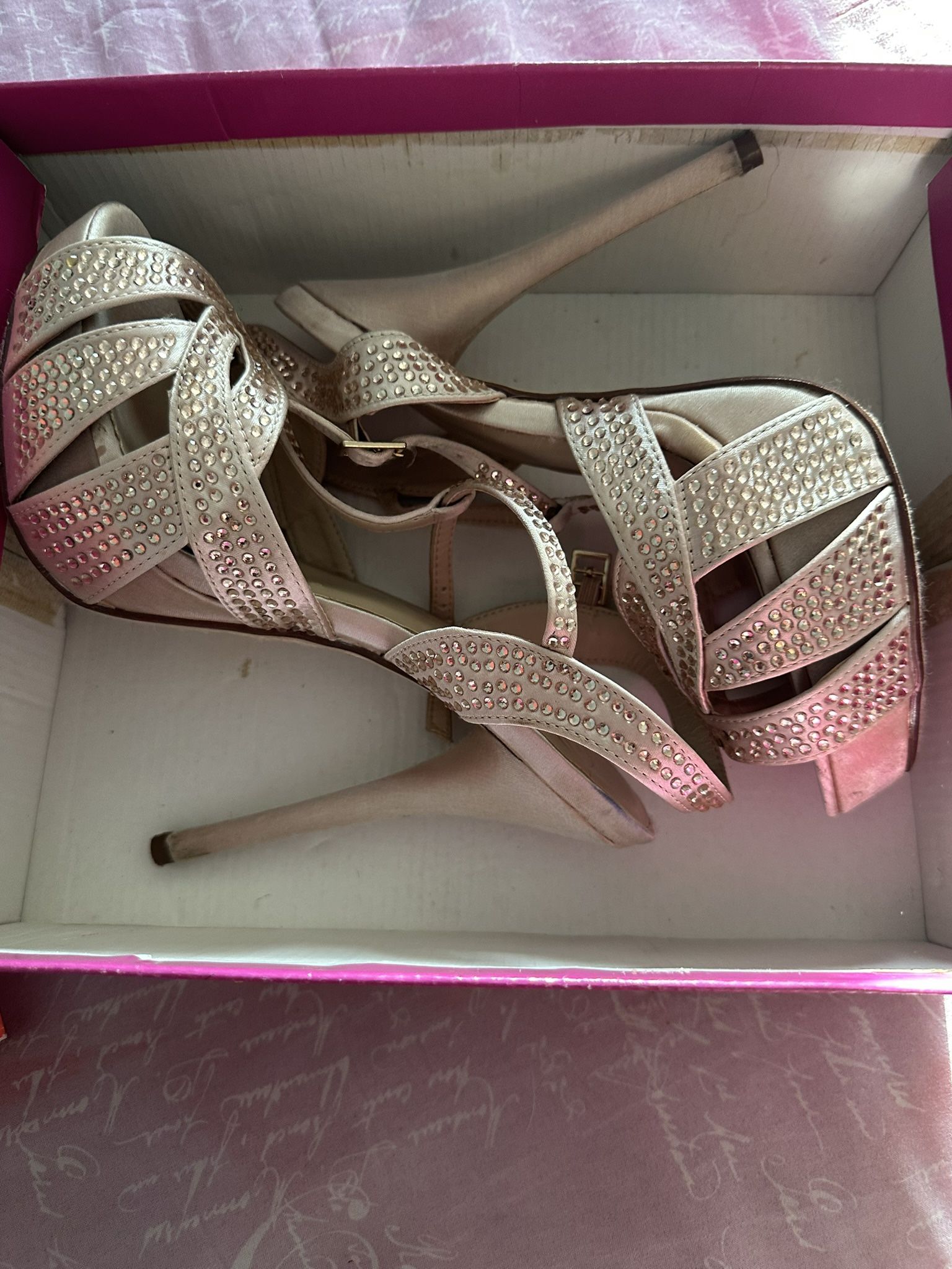 Nude Dress High Heels