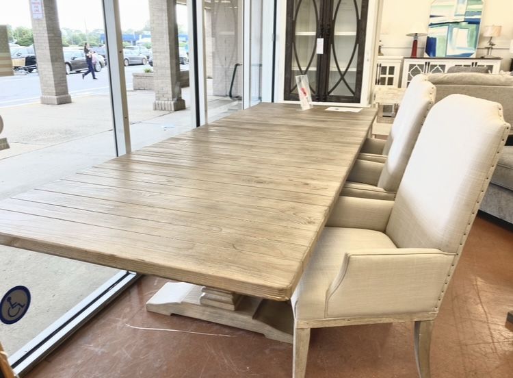 New 120” Table & 8 Chairs