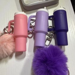 Mini tumbler keychains with design