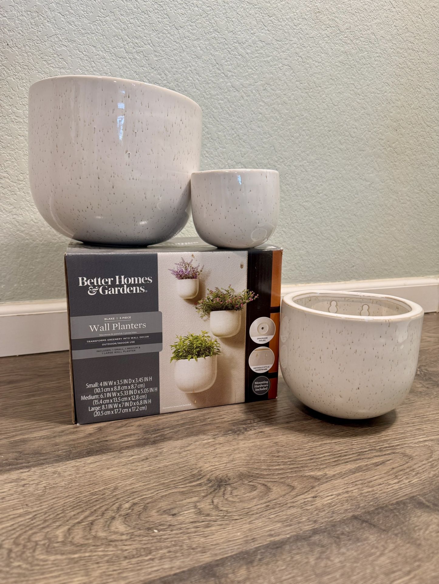 Better Homes & Gardens Wall Planters – 3-Pack