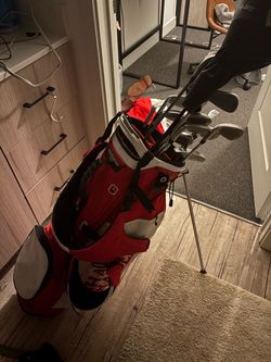 Whole golf bag and clubs