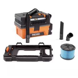 RIDGID 3 Gal. 5.0 Peak HP NXT Shop Vacuum Wet Dry Vac with Filter, Locking Hose, Accessories and Pro Gear Attachment HD0300PG