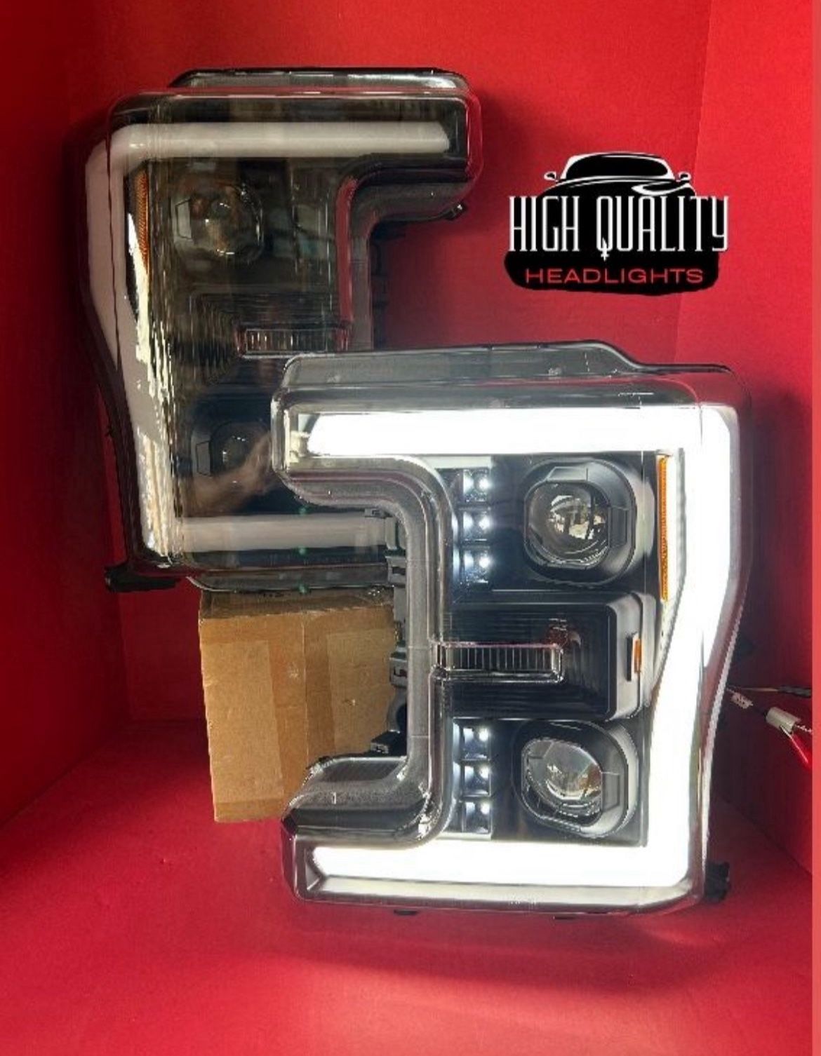 Ford F250 2017. 2019 Headlights.