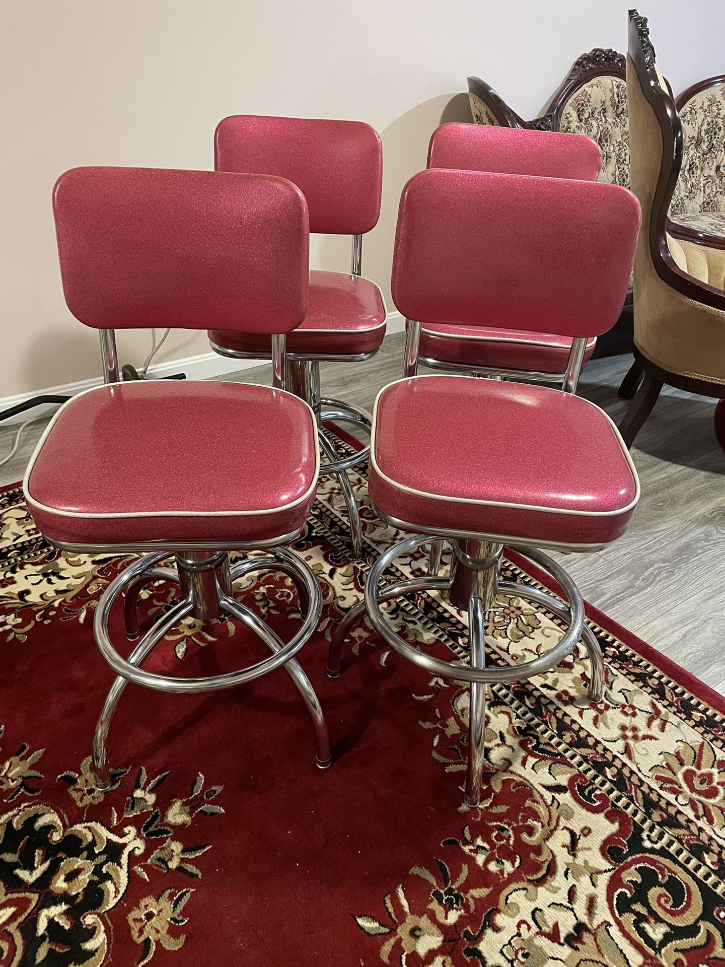 Retro Classic Diner Barstool Chairs 