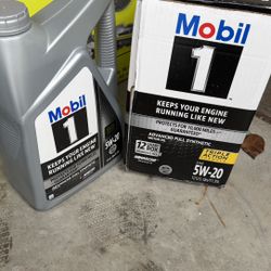 Mobil one 5w-20 car oil