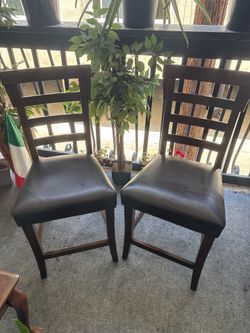 Set of 2 Wooden Chairs