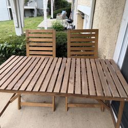 Outside Table + Chairs