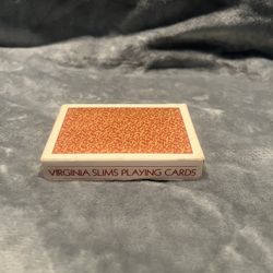 Virginia Slims Advertising Playing Cards 1985 Orange Pattern (unopened)