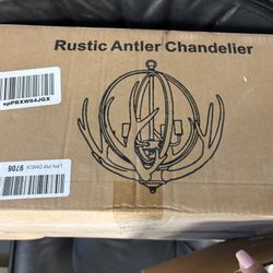 Rustic Antler Chandelier