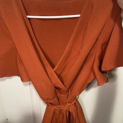 Orange blouse size: xl