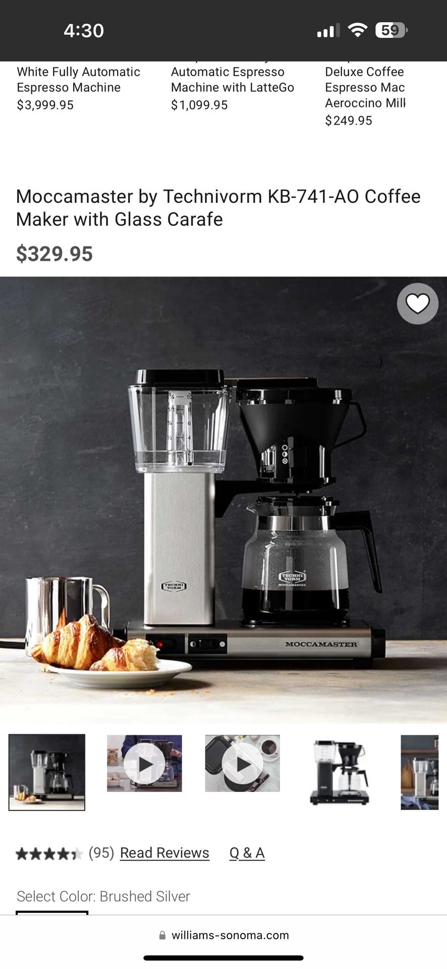 Moccamaster Coffee Maker